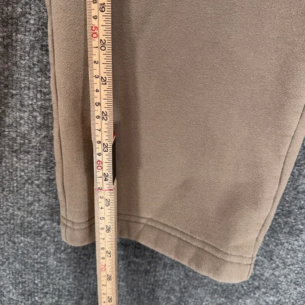 Aritzia Sweatpants Womens XS Tan Mega Fit Wide Leg Cozy Fleece Lounging Relaxed